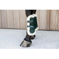 Guêtres Bamboo Élastique Velvet mouton vegan Kentucky Vert foncé