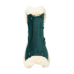 Guêtres Bamboo Élastique Velvet mouton vegan Kentucky Vert foncé