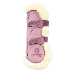 Guêtres Bamboo Élastique Velvet mouton vegan Kentucky Vieux rose
