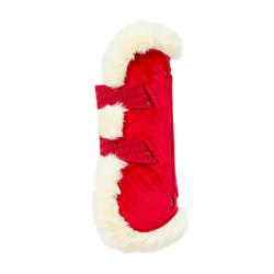 Guêtres Bamboo Élastique Velvet mouton vegan Kentucky Rouge