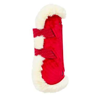 Guêtres Bamboo Élastique Velvet mouton vegan Kentucky Rouge Guêtres Bamboo Élastique Velvet mouton vegan Kentucky Rouge