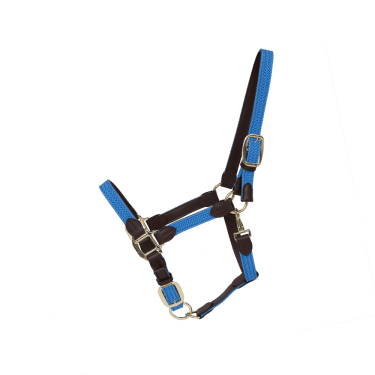 Gevlochten Nylon Halster Kentucky Lichtblauw Gevlochten Nylon Halster Kentucky Lichtblauw