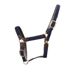 Licol Plaited Nylon Kentucky Bleu marine