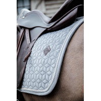 Tapis de selle Basic Velvet dressage Kentucky Gris Tapis de selle Basic Velvet dressage Kentucky Gris