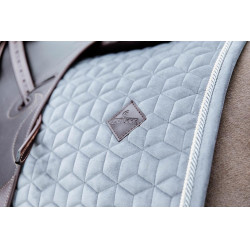 Tapis de selle Basic Velvet dressage Kentucky Gris