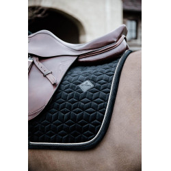 Zadeldek Basic Velvet jumping Kentucky Zwart Zadeldek Basic Velvet jumping Kentucky Zwart