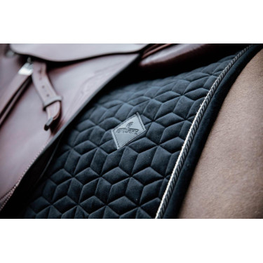 Zadeldek Basic Velvet jumping Kentucky Zwart Zadeldek Basic Velvet jumping Kentucky Zwart