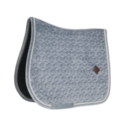 Tapis de selle Basic Velvet jumping Kentucky Gris