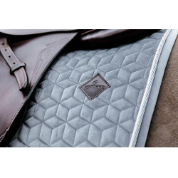 Tapis de selle Basic Velvet jumping Kentucky Gris