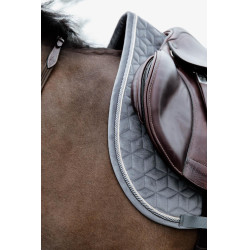 Tapis de selle Basic Velvet jumping Kentucky Gris