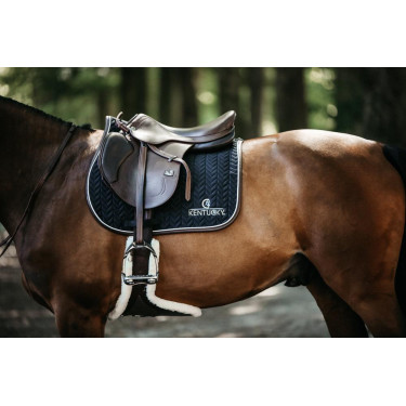 Tapis de selle Fishbone Leather jumping Kentucky Tapis de selle Fishbone Leather jumping Kentucky