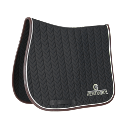 Zadeldek Fishbone Leather jumping Kentucky Zwart Zadeldek Fishbone Leather jumping Kentucky Zwart