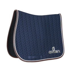 Tapis de selle Fishbone Leather jumping Kentucky Bleu marine Tapis de selle Fishbone Leather jumping Kentucky Bleu marine