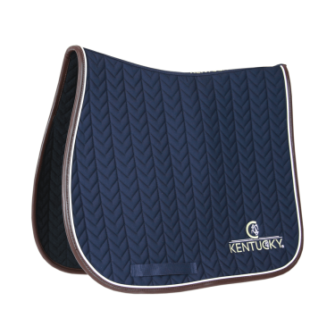 Zadeldek Fishbone Leather jumping Kentucky Marineblauw Zadeldek Fishbone Leather jumping Kentucky Marineblauw