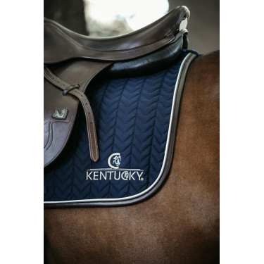 Zadeldek Fishbone Leather jumping Kentucky Marineblauw Zadeldek Fishbone Leather jumping Kentucky Marineblauw
