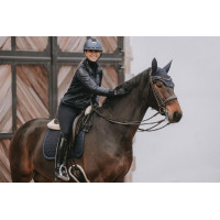 Tapis de selle Glitter Rope dressage Kentucky Bleu marine