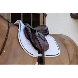 Tapis de selle Glitter Rope jumping Kentucky Blanc / marine