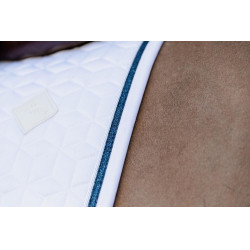 Tapis de selle Glitter Rope jumping Kentucky Blanc / marine