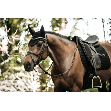 Zadeldek Pearls dressuur Kentucky Zwart