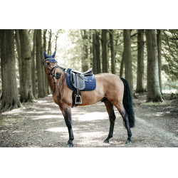 Tapis de selle Pearls dressage Kentucky Bleu marine