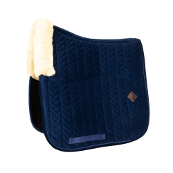Tapis de selle Skin Friendly Velvet jumping Kentucky Bleu marine