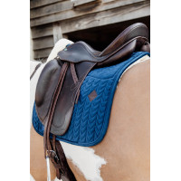 Tapis de selle Skin Friendly Velvet jumping Kentucky Bleu marine