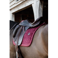 Tapis de selle Velvet dressage Kentucky Bordeaux