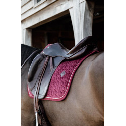 Tapis de selle Velvet dressage Kentucky Bordeaux Tapis de selle Velvet dressage Kentucky Bordeaux