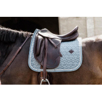 Tapis de selle Velvet dressage Kentucky Bleu clair
