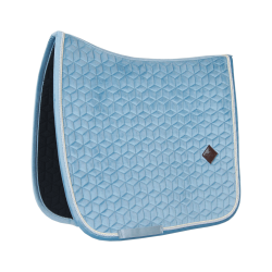 Tapis de selle Velvet dressage Kentucky Bleu clair