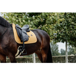 Tapis de selle Velvet dressage Kentucky Moutarde Jaune