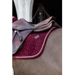 Tapis de selle Velvet jumping Kentucky Bordeaux
