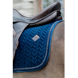 Tapis de selle Velvet Pearls dressage Kentucky Bleu marine Tapis de selle Velvet Pearls dressage Kentucky Bleu marine