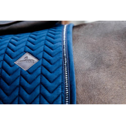Tapis de selle Velvet Pearls dressage Kentucky Bleu marine Tapis de selle Velvet Pearls dressage Kentucky Bleu marine