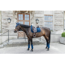 Tapis de selle Velvet Pearls dressage Kentucky Bleu marine Tapis de selle Velvet Pearls dressage Kentucky Bleu marine