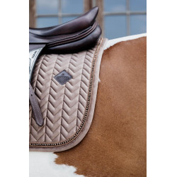 Tapis de selle Velvet Pearls jumping Kentucky Beige Tapis de selle Velvet Pearls jumping Kentucky Beige