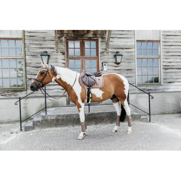 Tapis de selle Velvet Pearls jumping Kentucky Beige Tapis de selle Velvet Pearls jumping Kentucky Beige