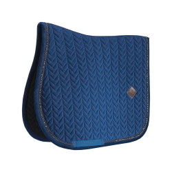 Tapis de selle Velvet Pearls jumping Kentucky Bleu marine Tapis de selle Velvet Pearls jumping Kentucky Bleu marine