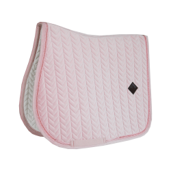 Tapis de selle Velvet Pearls jumping Kentucky Rose pâle