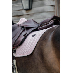 Tapis de selle Velvet Pearls jumping Kentucky Rose pâle