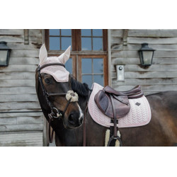 Tapis de selle Velvet Pearls jumping Kentucky Rose pâle