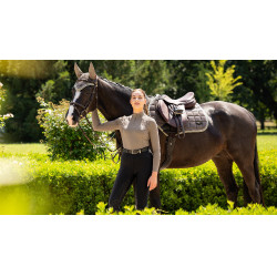 LeMieux Loire Classic Close Contact Square zadeldek Walnoot Bruin