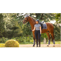 Tapis LeMieux Loire Classic Dressage Square Bleu jay Tapis LeMieux Loire Classic Dressage Square Bleu jay