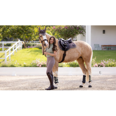 Zadeldek veelzijdigheid LeMieux Loire Classic GP Square Walnoot Bruin