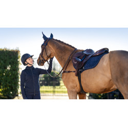 Tapis LeMieux Crystal Suede Close Contact Bleu marine Tapis LeMieux Crystal Suede Close Contact Bleu marine
