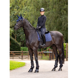 Tapis LeMieux Crystal Suede Dressage Bleu marine