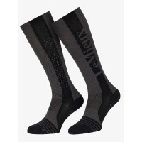 Chaussettes en silicone LeMieux Performance Graphite Gris