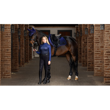 Tapis LeMieux Spectrum Close Contact Square Ink blue Bleu Tapis LeMieux Spectrum Close Contact Square Ink blue Bleu