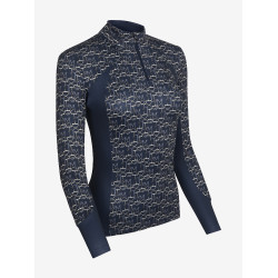 Basislaag LeMieux Florence print Marineblauw