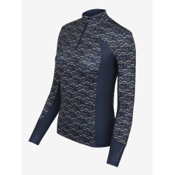 Base layer LeMieux Florence imprimé Bleu marine